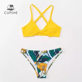 アリシアスタン(ALEXIA STAM)の夏前セール☆cupshe  ツーピース水着　新品(水着)