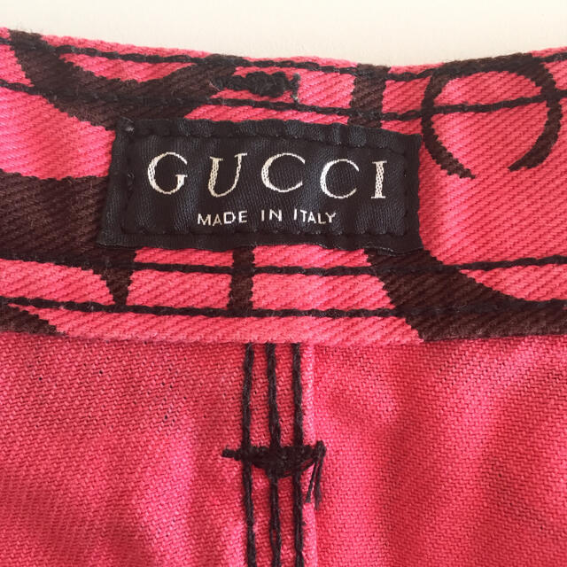 美品 90年代 イタリア製 トムフォード期 GUCCI グッチ デニム スカート