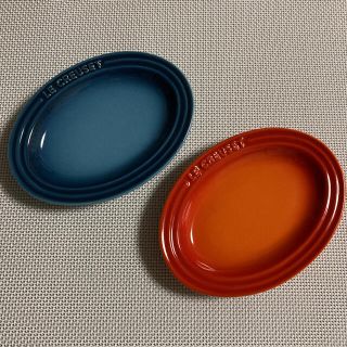 ルクルーゼ(LE CREUSET)のル・クルーゼ　新品　ミニオーバル　プレート　2枚　ルクルーゼ(食器)