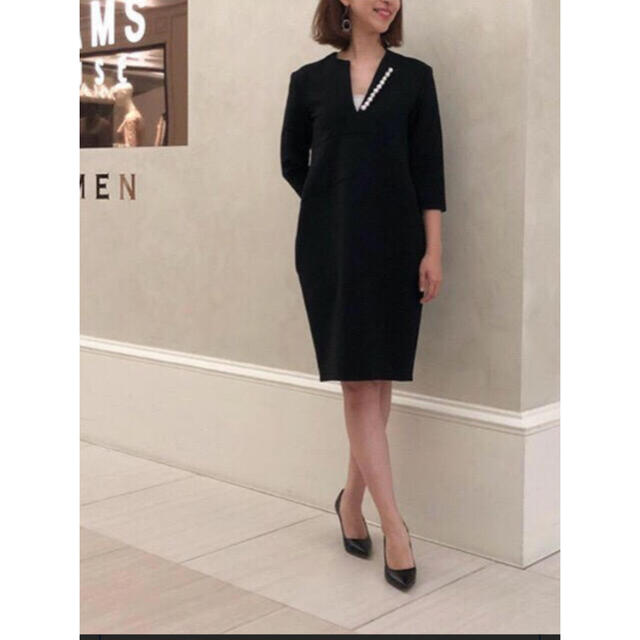 即納】 BARNEYS NEW YORK - ヨーコチャン パールワンピース YOKOCHAN