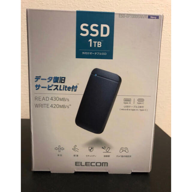 エレコム ポータブルSSD ESD-EF1000GNVR