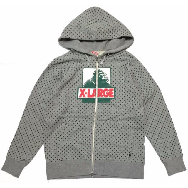 XLARGE エクストララージ 総柄限定ジップパーカーS