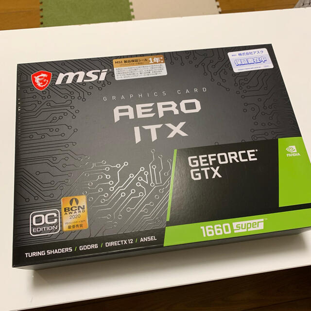 MSI GTX 1660 super AERO ITX OC 新品2021年6月状態