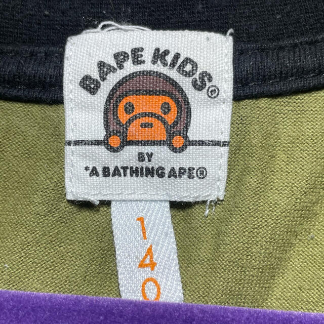 A BATHING APE(アベイシングエイプ)のA BATHING APE BAPE KIDS Tシャツ 140 迷彩 キッズ/ベビー/マタニティのキッズ服男の子用(90cm~)(Tシャツ/カットソー)の商品写真