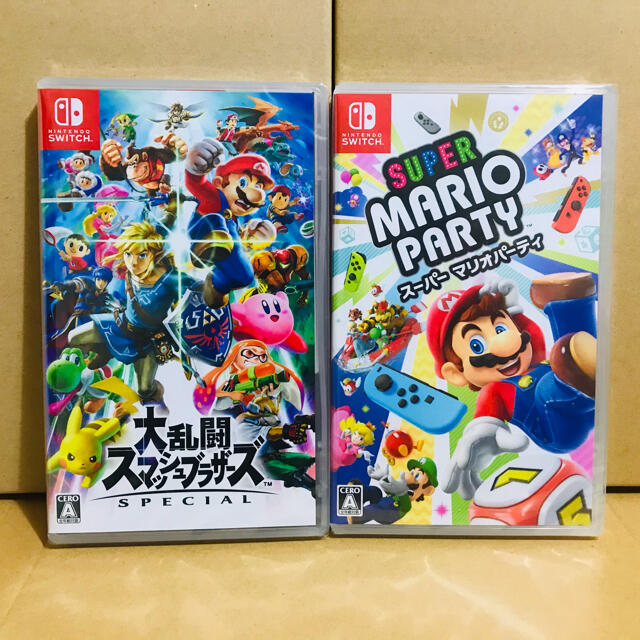 2台 ○スマッシュブラザーズ ○スーパー マリオパーティ Switchソフト ...