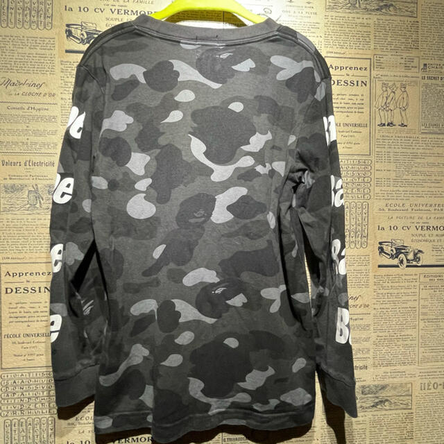 A BATHING APE BAPE KIDS 迷彩長袖Tシャツ 140