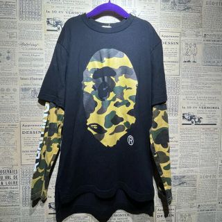 アベイシングエイプ(A BATHING APE)のA BATHING APE BAPE KIDS 長袖Tシャツ 迷彩 150(Tシャツ/カットソー)