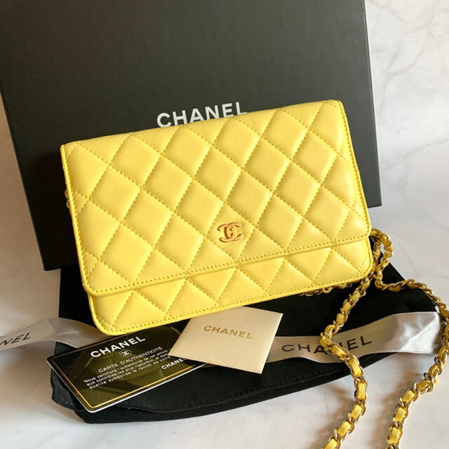 チェーンウォレットCHANEL シャネル チェーンウォレット 極美品 限定色 マトラッセ