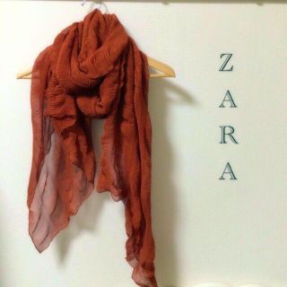 ザラ(ZARA)のZARA オシャレストール テラコッタ(ストール/パシュミナ)