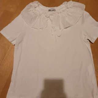 ザラ(ZARA)のZARA♥️今季春夏フリルTシャツ(Tシャツ(半袖/袖なし))