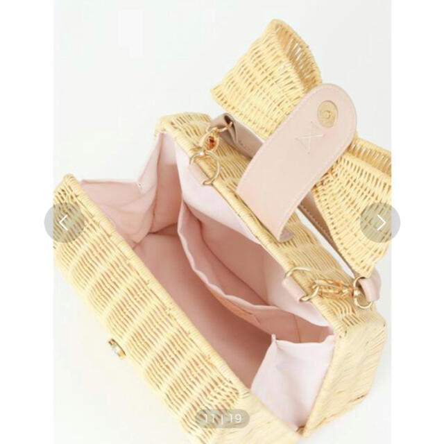 Honey Salon(ハニーサロン)のリボン　かごバッグ レディースのバッグ(かごバッグ/ストローバッグ)の商品写真