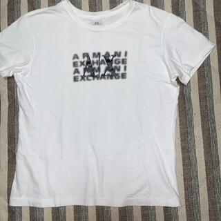 アルマーニエクスチェンジ(ARMANI EXCHANGE)のアルマーニ A/X Tシャツ カットソー 白　L(Tシャツ(半袖/袖なし))