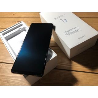 ソニー(SONY)の美品Sony Xperia 1 II 5G（XQ-AT52）8GB+256GB (スマートフォン本体)