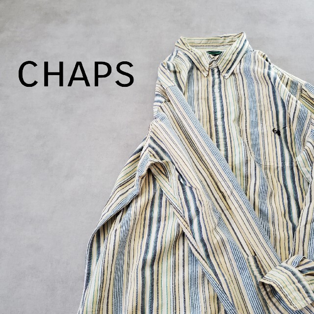 chaps ラルフローレン　コットンシャツ　ストライプ　ビックシルエット