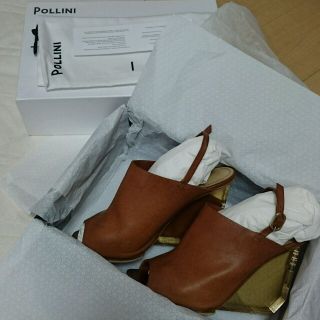 トゥデイフル(TODAYFUL)のPOLLINI☆メタルサンダル☆美品(サンダル)