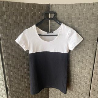 マウジー(moussy)の【再値下げ】moussy    Ｔシャツ　白黒(Tシャツ(半袖/袖なし))