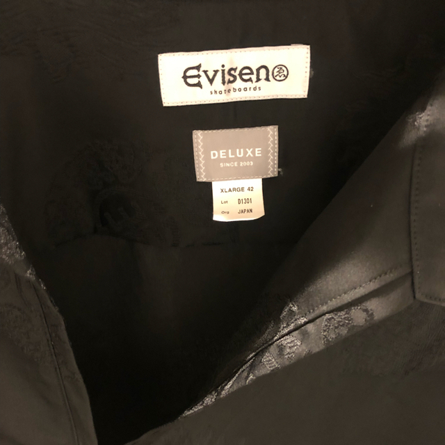 DELUXE(デラックス)のDELUXE × EVISEN CAMELLIA SHIRT BLACK XL メンズのトップス(シャツ)の商品写真