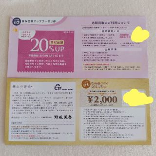 トレジャーファクトリー　株主優待　2000円分(ショッピング)