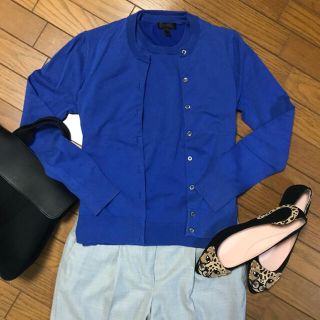 J.CREW ジェイクルー コットンアンサンブル (S/Mサイズ•ブルー)(カーディガン)