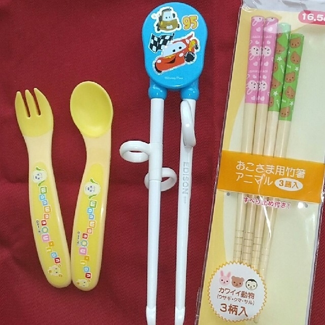 ばんびさん専用 エジソン箸 キッズ/ベビー/マタニティの授乳/お食事用品(スプーン/フォーク)の商品写真