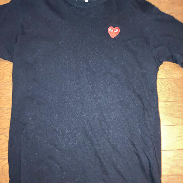 COMME des GARCONS(コムデギャルソン)のお値下げ💜コムデギャルソン　Tシャツ　黒　本物 レディースのトップス(Tシャツ(半袖/袖なし))の商品写真