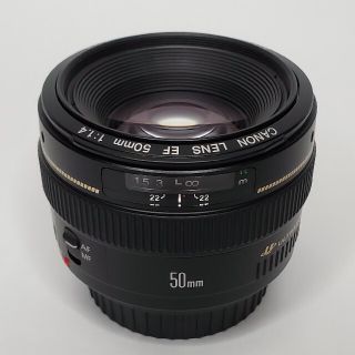 キヤノン(Canon)のCanon EF50mm F1.4 USM フルサイズ対応レンズ(レンズ(単焦点))