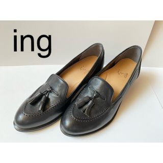 イング(ing)のセール【未使用】 ing  ブラック　ローファー　22cm(ローファー/革靴)