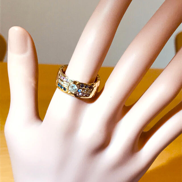 ☆K18 サファイア0.18ct&ダイヤリング☆ レディースのアクセサリー(リング(指輪))の商品写真