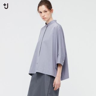 ユニクロ(UNIQLO)のスピーマコットンドルマンスリーブシャツ　ユニクロ　＋J(シャツ/ブラウス(長袖/七分))