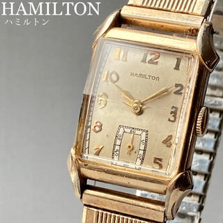 ハミルトン(Hamilton)の動作良好★ハミルトン アンティーク 腕時計 1940年代 メンズ 手巻き 長方形(腕時計(アナログ))