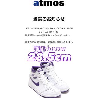 ナイキ(NIKE)のWMNS AIR JORDAN 1 HIGH OG COURT PURPLE(スニーカー)