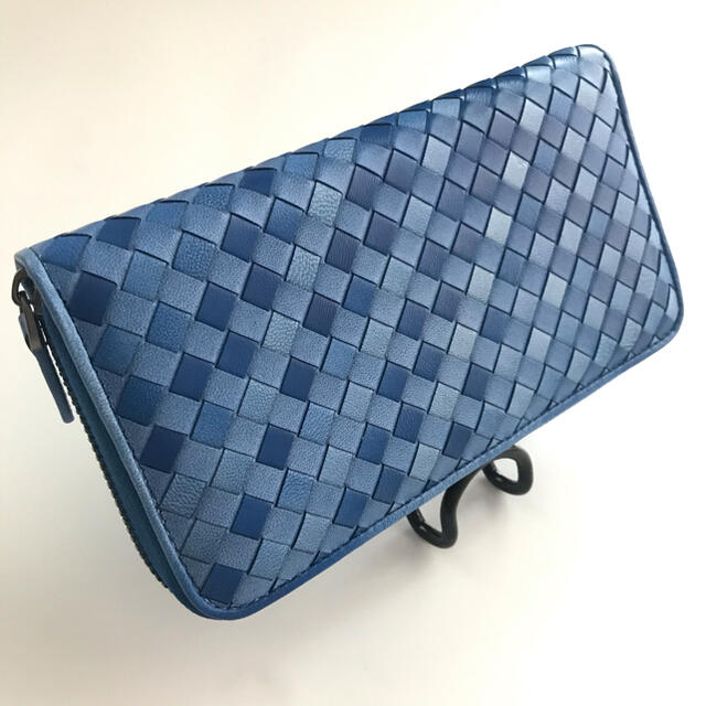 限定商品 イタリア製 希少ラムスキン本革編み込み 長財布/羊革
