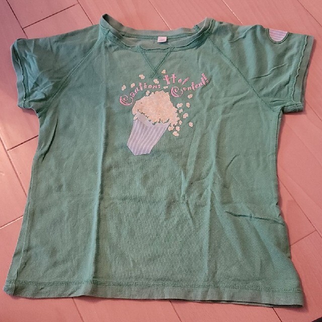 UNIQLO(ユニクロ)のUNIQRO ポップコーン Tシャツ キッズ/ベビー/マタニティのキッズ服女の子用(90cm~)(Tシャツ/カットソー)の商品写真