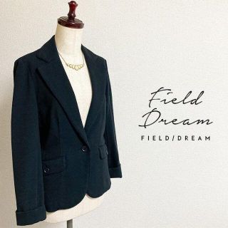 フィールドドリーム(field/dream)のオンワードfield dream☆コットンニットジャケット(テーラードジャケット)