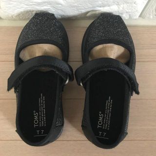 トムズ(TOMS)のTOMS ベビーシューズ14.5cm 新品　黒ラメ(スニーカー)