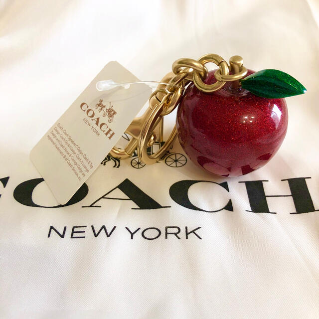 COACH（コーチ）バックチャーム 新品 りんご キーホルダー - バッグ