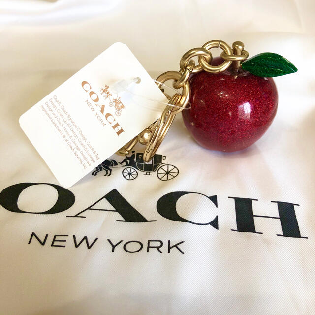 COACH（コーチ）バックチャーム　新品　りんご　キーホルダー