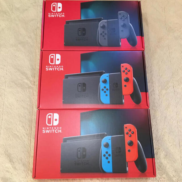 通販新品 Nintendo Switch - 任天堂 Switch 本体ネオンカラー＋グレー ...