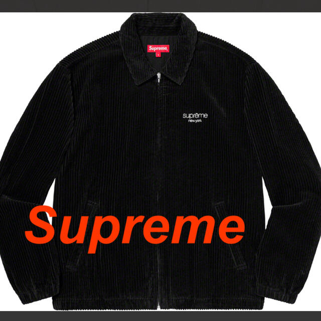 Supreme コーデュロイ　ジャケット　XL 黒