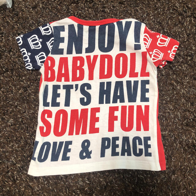 BABYDOLL(ベビードール)のbaby doll Tシャツ　サイズ100 キッズ/ベビー/マタニティのキッズ服男の子用(90cm~)(Tシャツ/カットソー)の商品写真