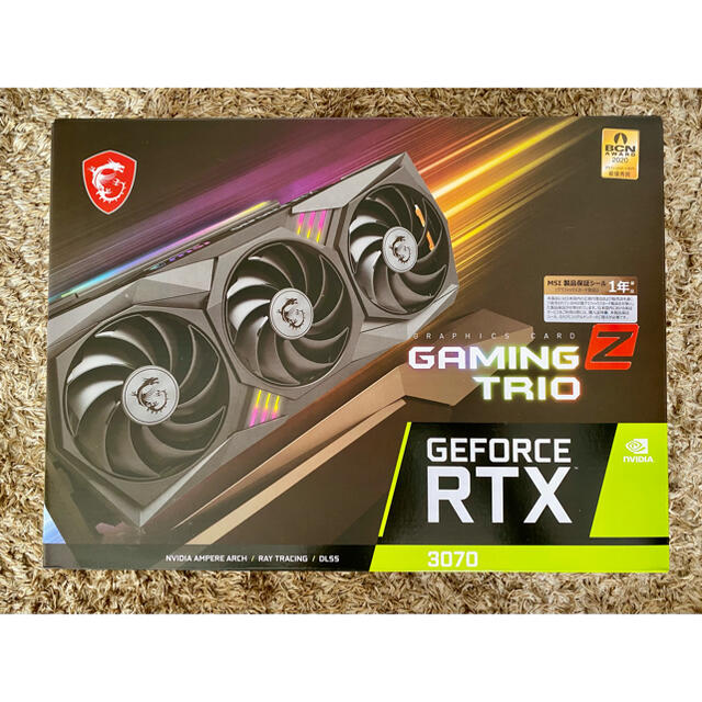 新品・未開封MSI GeForce RTX 3070 GAMING Z TRIO3スロット幅