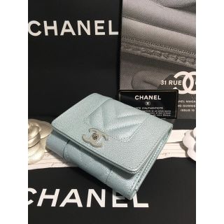 シャネル(CHANEL)のれお様専用♡新品同様★ シャネル 新作 マドモアゼル 三つ折り財布 正規品(財布)