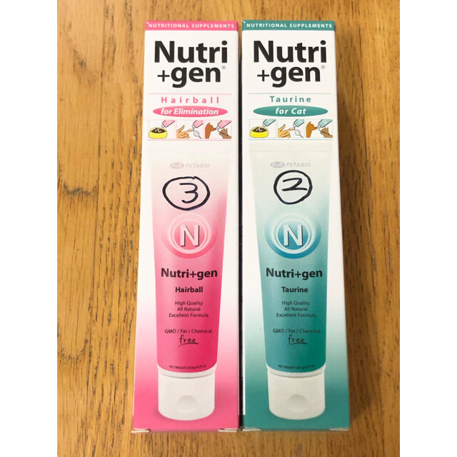 Nutri +gen<Hairball,Taurine>2点セット その他のペット用品(ペットフード)の商品写真