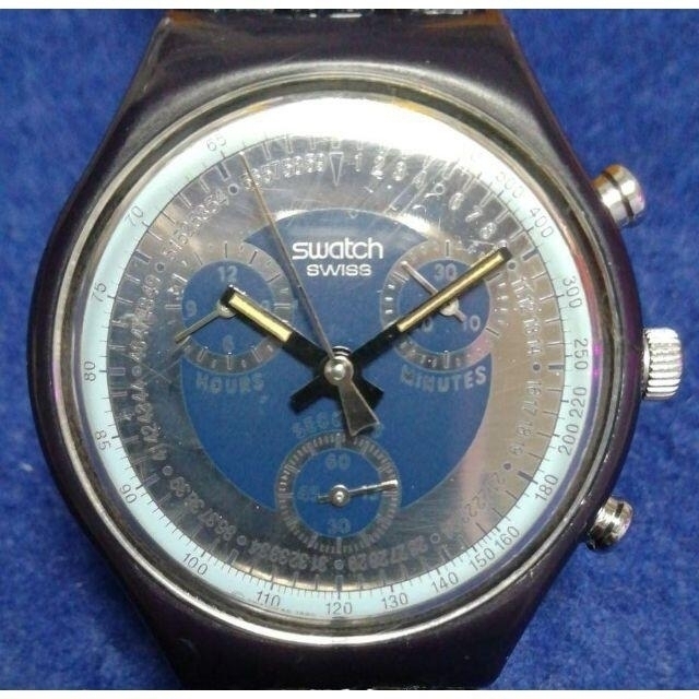 swatch(スウォッチ)の最終処分！スウォッチswatch クロノグラフ　ケース付き メンズの時計(腕時計(アナログ))の商品写真