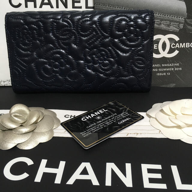 CHANEL(シャネル)のthimi様専用♡超美品♡レア★シャネル カメリア 26番台 5ステッチ長財布 レディースのファッション小物(財布)の商品写真