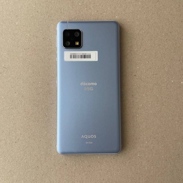 AQUOS(アクオス)のAQUOS sense5G SH-53A スマホ/家電/カメラのスマートフォン/携帯電話(スマートフォン本体)の商品写真