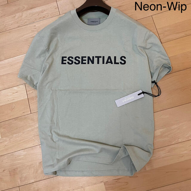 FEAR OF GOD - FEAR OF GOD ESSENTIALS フロント ラバー ロゴ Tシャツ