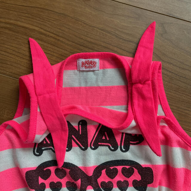 ANAP Kids(アナップキッズ)のANAP Kids タンクトップ 蛍光ピンク 100㎝ キッズ/ベビー/マタニティのキッズ服女の子用(90cm~)(Tシャツ/カットソー)の商品写真