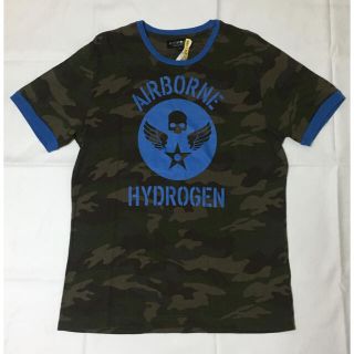 ハイドロゲン(HYDROGEN)のハイドロゲン　Tシャツ　迷彩　骸骨　スカル　ドクロ　カーキ　メンズ(Tシャツ/カットソー(半袖/袖なし))