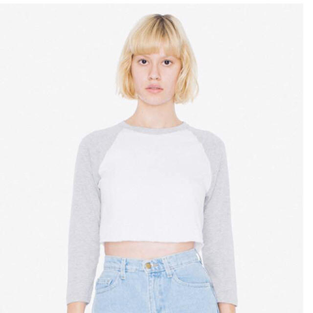 American Apparel(アメリカンアパレル)のアメアパ ラグラン ピンク レディースのトップス(Tシャツ(長袖/七分))の商品写真